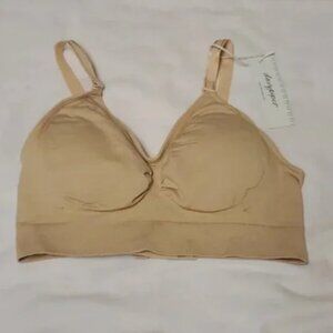 Davy Piper Wireless Bra in Beige Size S NWT